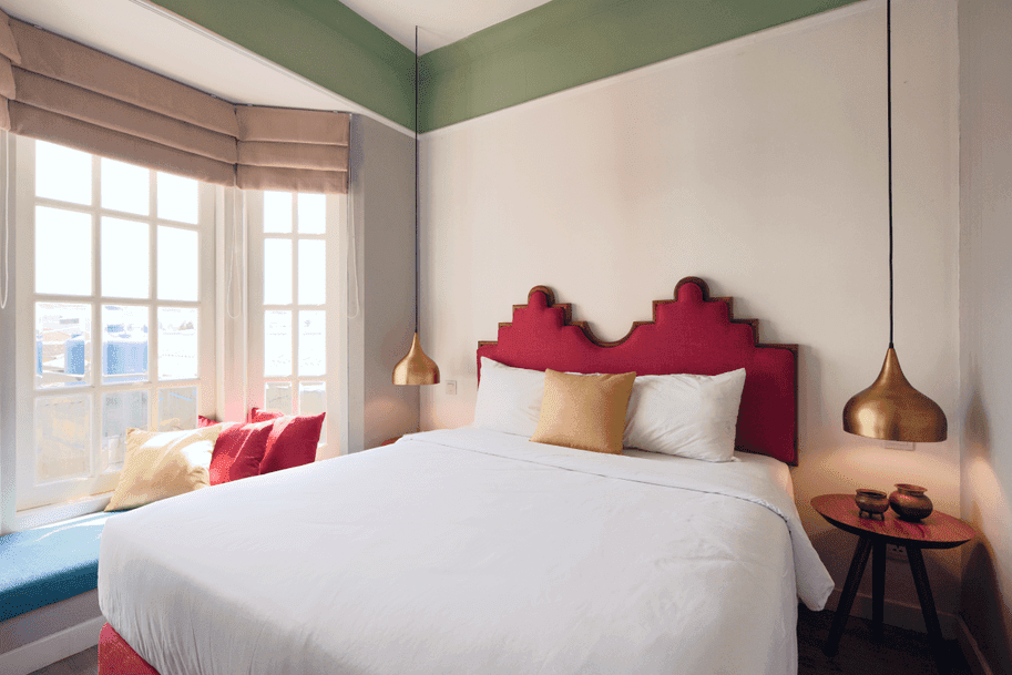 A sleek wooden desk by The folk